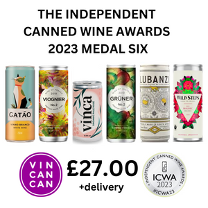 The Independent Canned Wine Awards 2023 Medal Six - 6 Cans